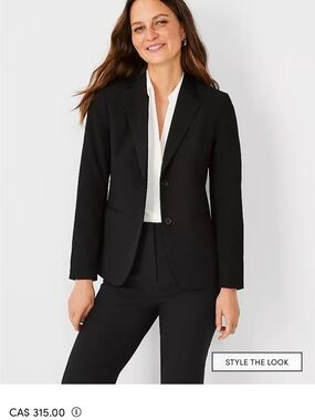 Ann Taylor Black Tailored Blazer